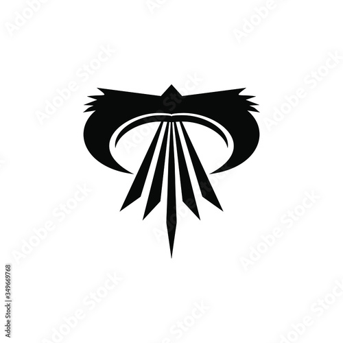 abstract symbol phoenix vector logo