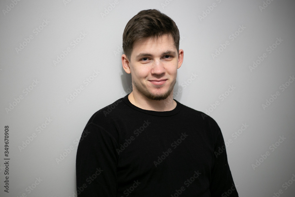 portrait of a handsome young man