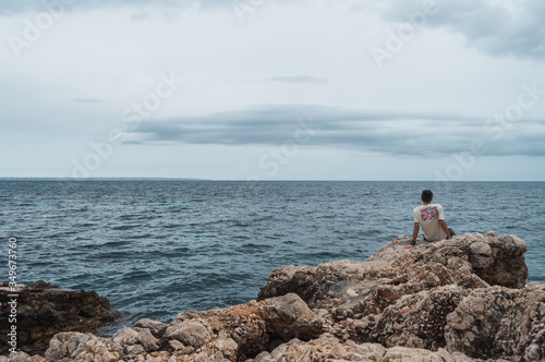 Person looking at the horizon