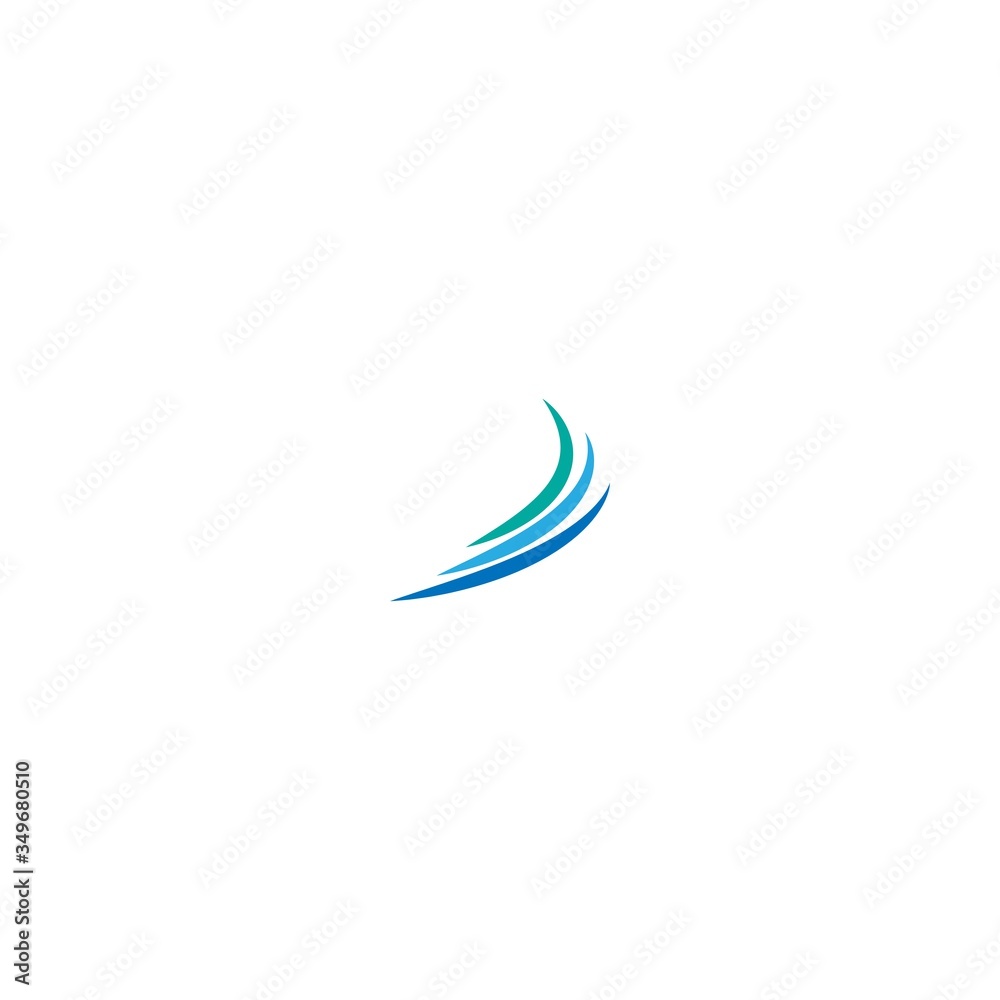 Wave logo icon set