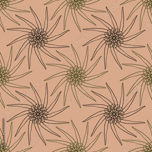 seamless repeating pattern with decorative motifs. vector illustration