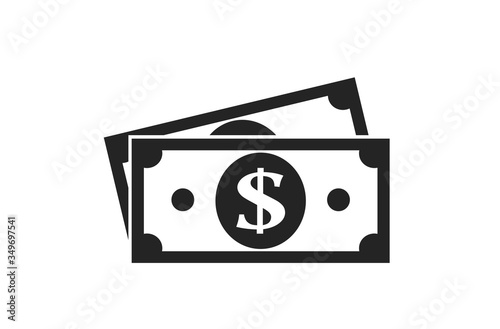 dollar bill icon. cash and money symbol