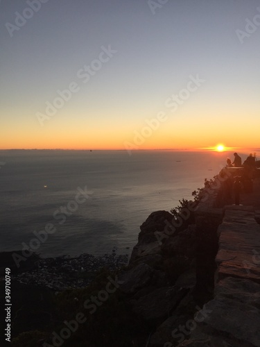 sunset over the sea