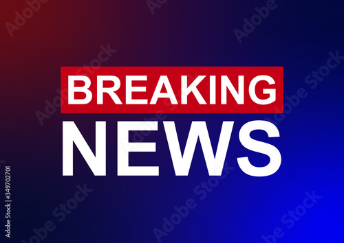 Breaking News television background vector