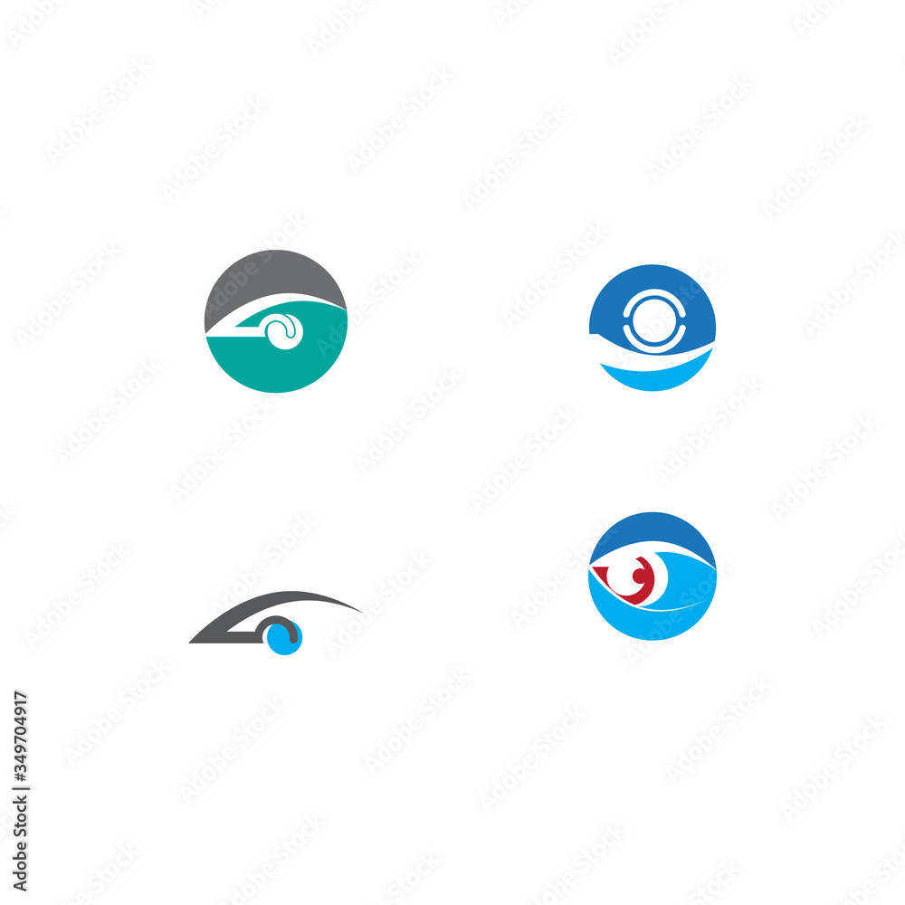 Set Eye Care vector logo Set Eye Care vector logo