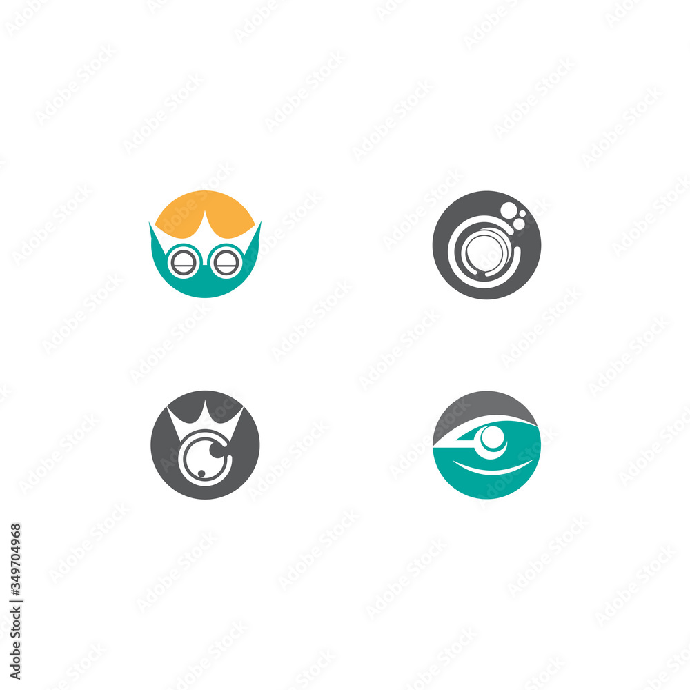 Obraz premium Set Eye Care vector logo