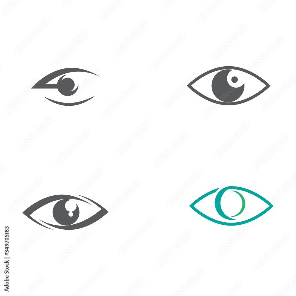 Set Eye Care vector logo