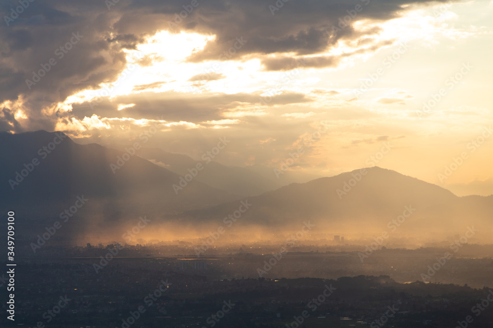 Sunset Landscape Nepal