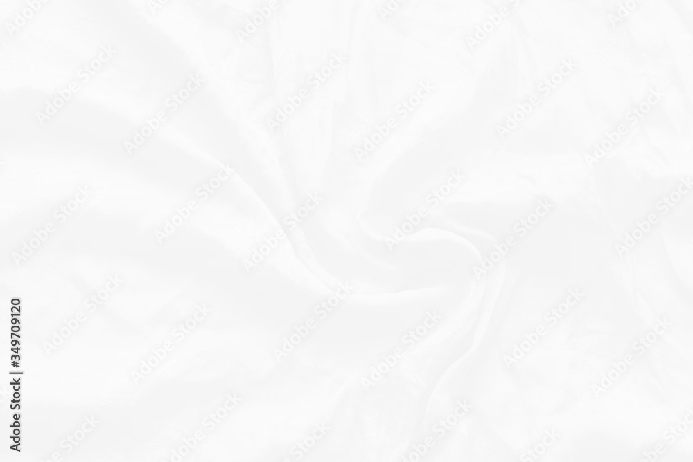 Abstract backgroung of white cloth with soft waves.