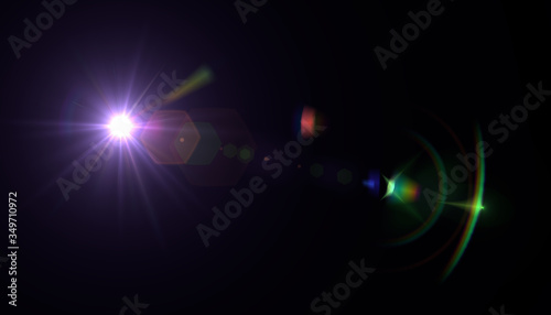 Abstract of sun with flare....
