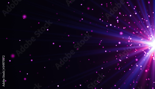 Light effect. Glowing dust ...