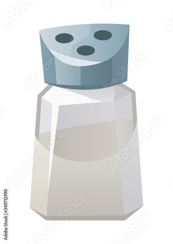 Salt shaker isolated on white background vector