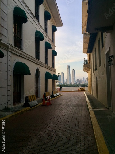 narrow street in the old town