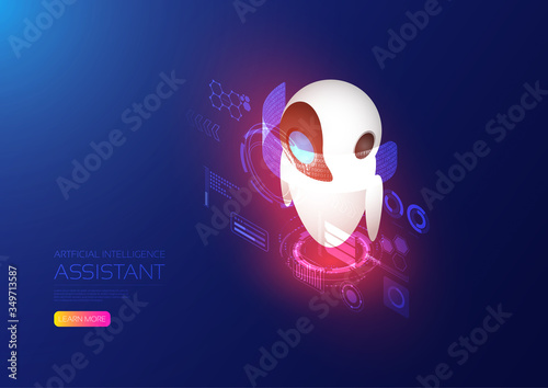 Isometric Artificial intelligence with server