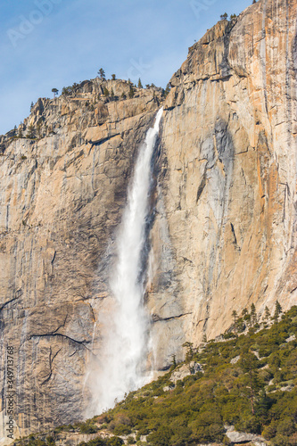 upper Yosemite fall on the day Yosemite National park California usa.