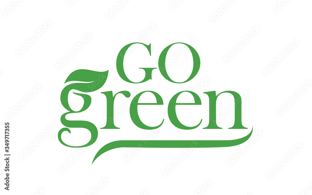 Creative of green with leaves logo design Creative of green with leaves logo design