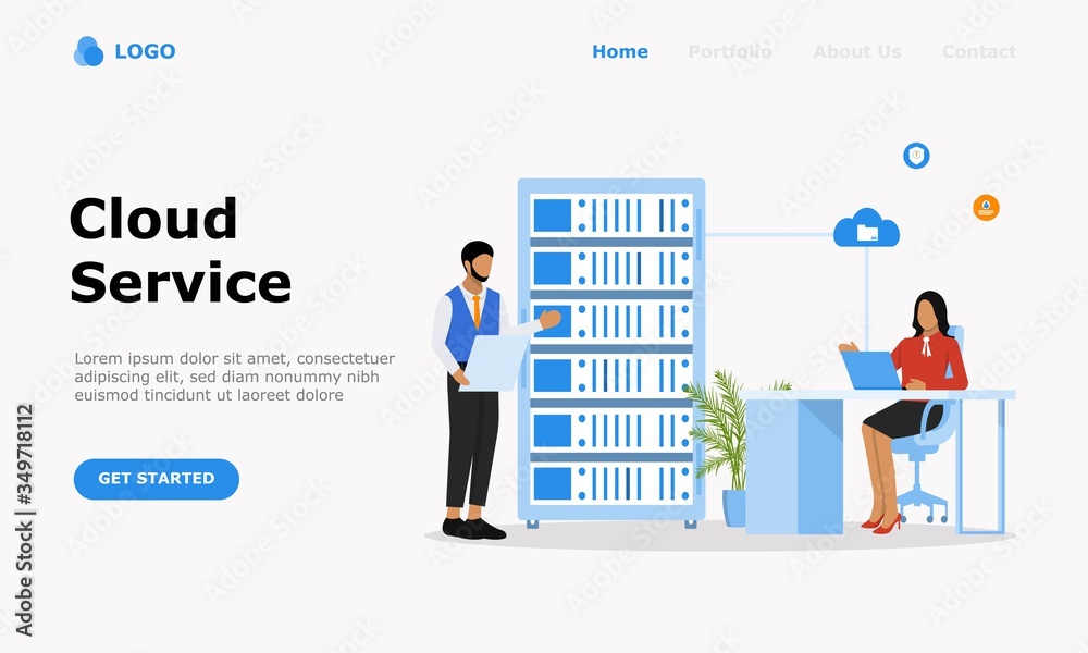 Cloud Computing Services Vector Illustration Concept, Suitable for web landing page, ui, mobile app, editorial design, flyer, banner, and other related occasion Cloud Computing Services Vector Illustration Concept, Suitable for web landing page, ui, mobile app, editorial design, flyer, banner, and other related occasion