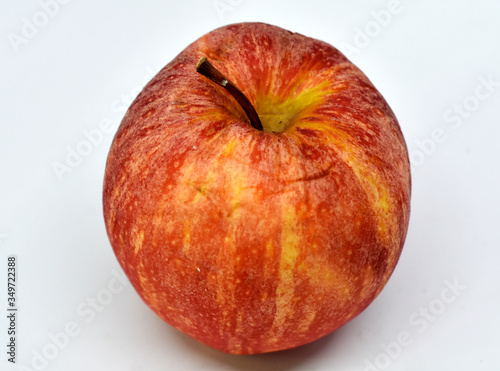Freshly ripe apple, isolated on a white background