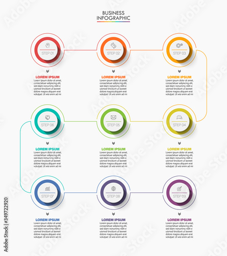 Business data visualization. timeline infographic icons designed for abstract background template milestone element modern diagram process technology digital marketing data presentation chart Vector
