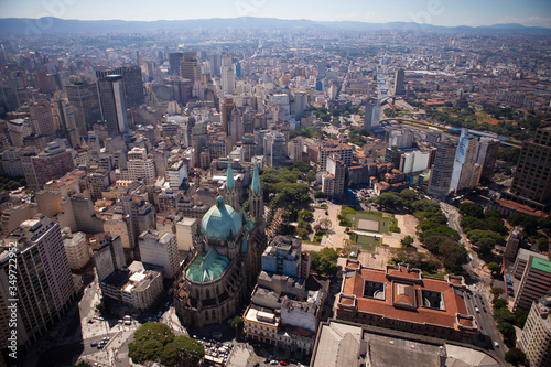 Praça da Sé e seu entorno; Catedral da Sé; marco zero
