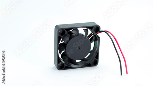 DC12v 24v Cooling fan black isolated 