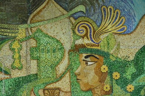 空港内の絵画　印象的・エキゾティック・ドラマティック