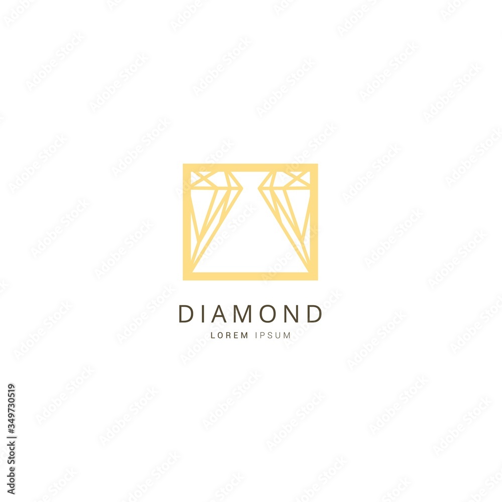 Jewelry and Diamond icon logo concept design template Jewelry and Diamond icon logo concept design template