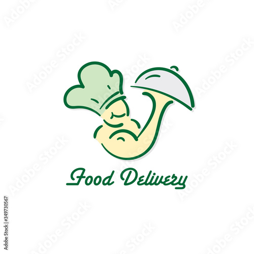 food delivery icon vector graphic element sign logo