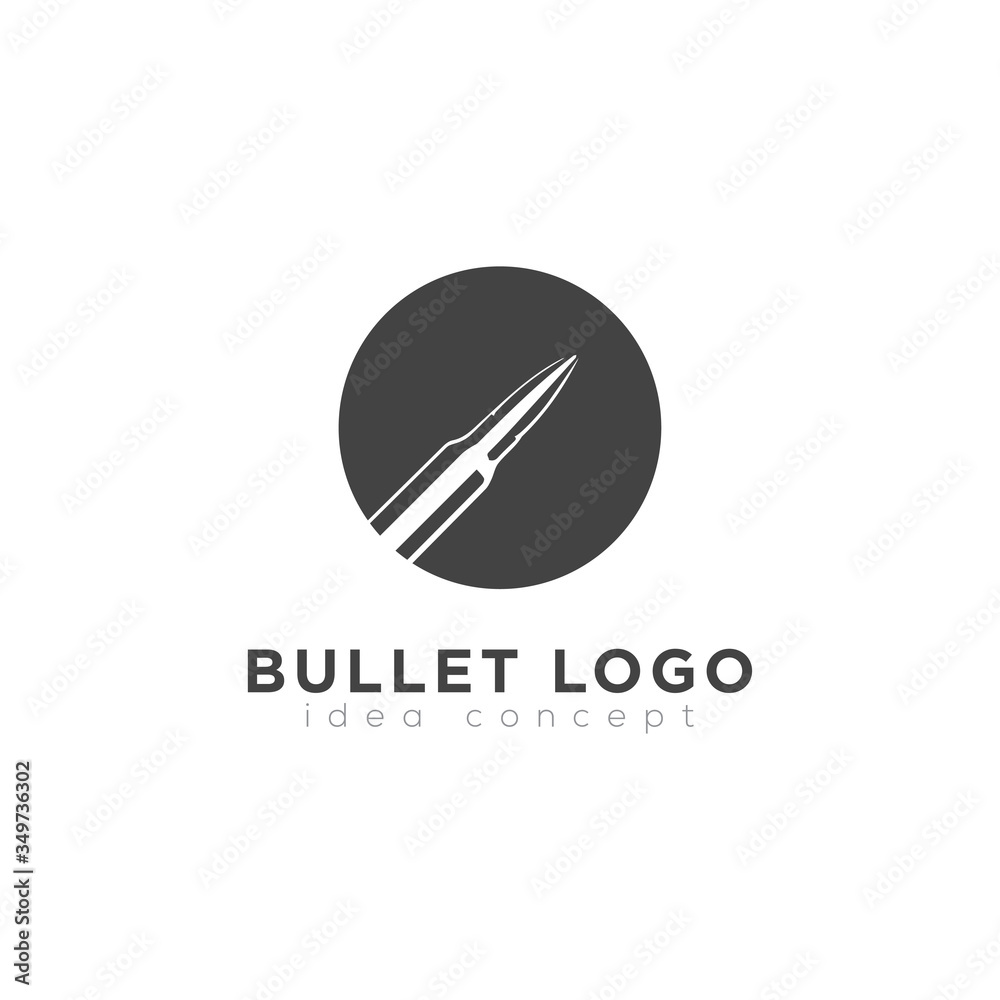 Bullet Logo, Bullet Icon, Shooting Club Concept Logo Design Bullet Logo, Bullet Icon, Shooting Club Concept Logo Design
