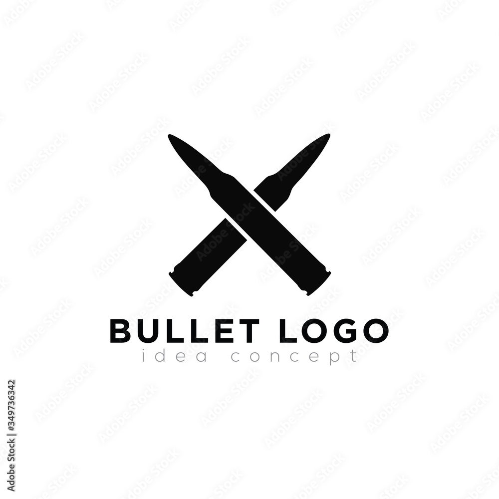 Bullet Logo, Bullet Icon, Shooting Club Concept Logo Design