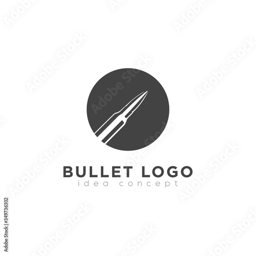 Bullet Logo, Bullet Icon, Shooting Club Concept Logo Design