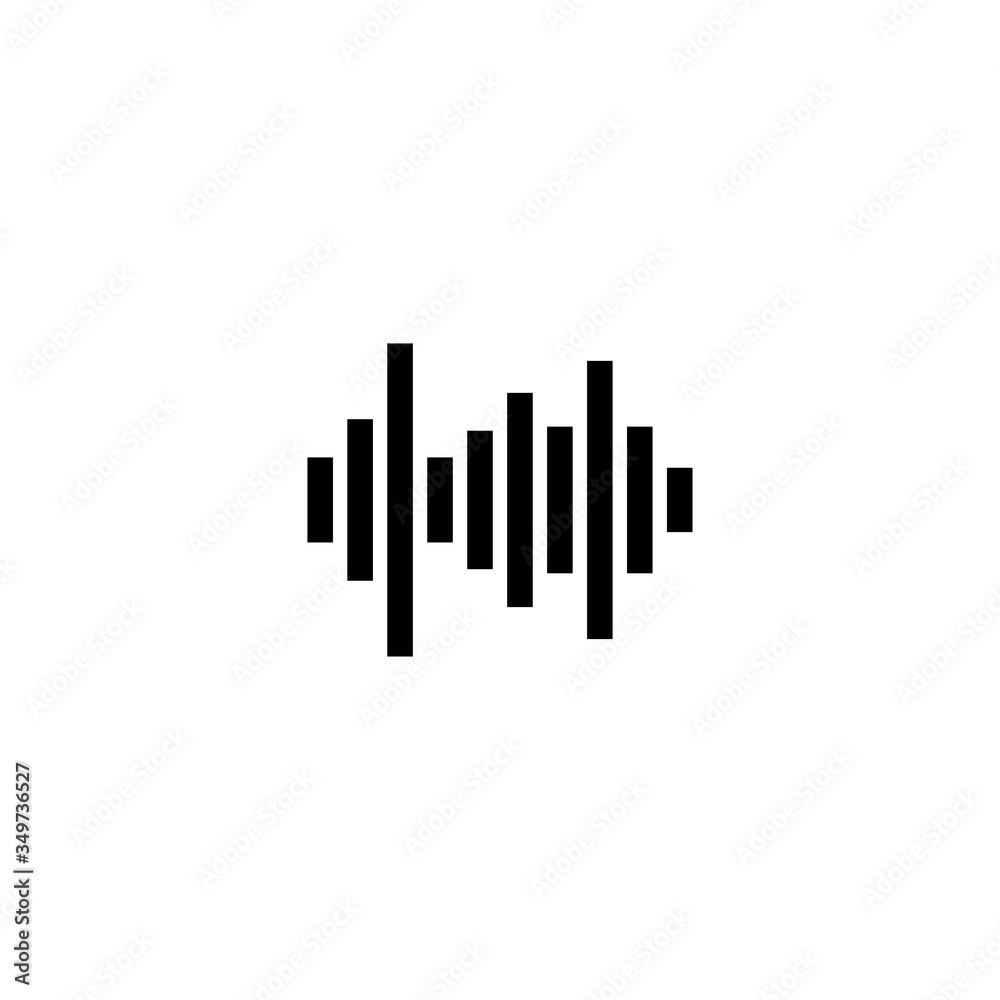 Soundwave icon vector, music icon Soundwave icon vector, music icon