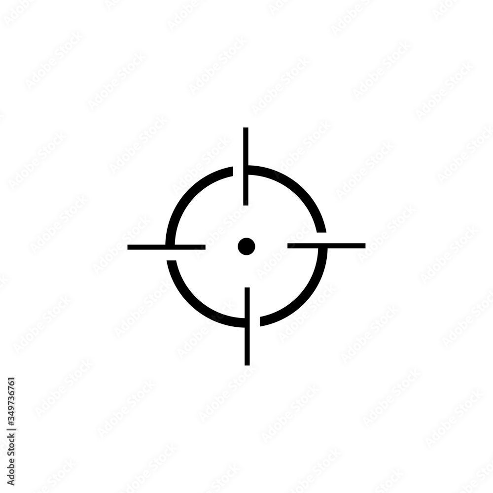 Target Icon, Crosshair icon, Gun target, Icon Vector Target Icon, Crosshair icon, Gun target, Icon Vector