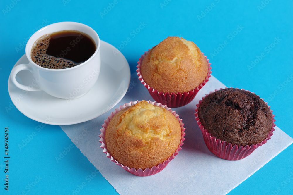 Muffins and coffee Muffins and coffee