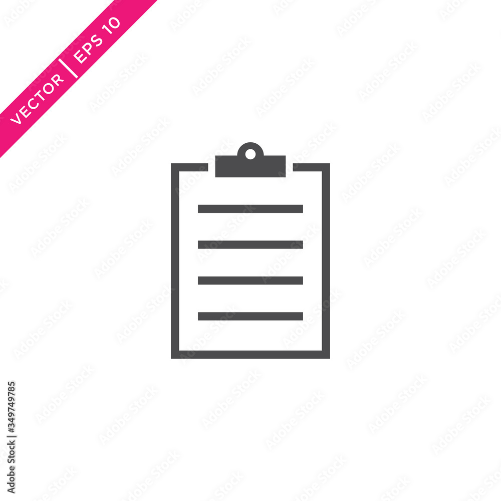 Clipboard Icon, Vector for Web Clipboard Icon, Vector for Web