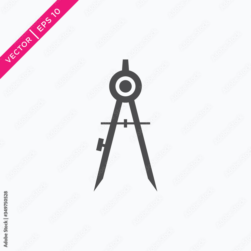 Divider Icon, Compasses Icon Vector Divider Icon, Compasses Icon Vector