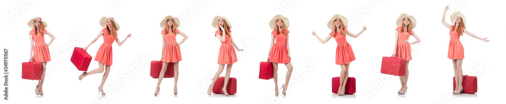 Young woman preparing for vacation Young woman preparing for vacation