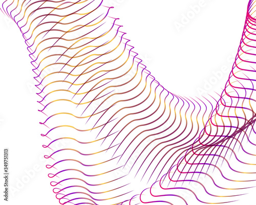 Abstract background blend wave line design for Wallpaper, Banner, Background, Card, Book Illustration, landing page