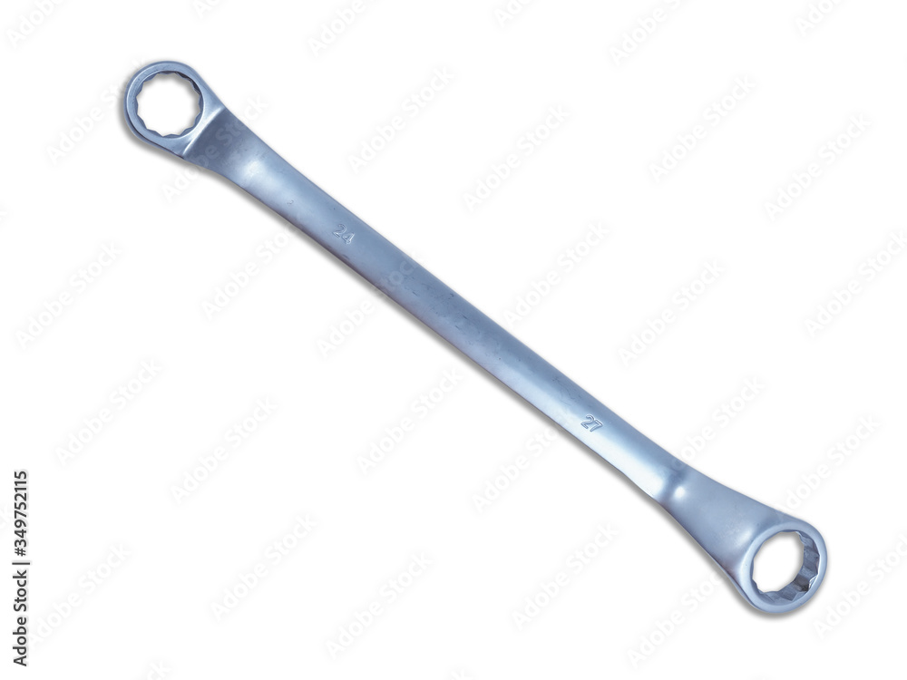 A wrench on a white background A wrench on a white background