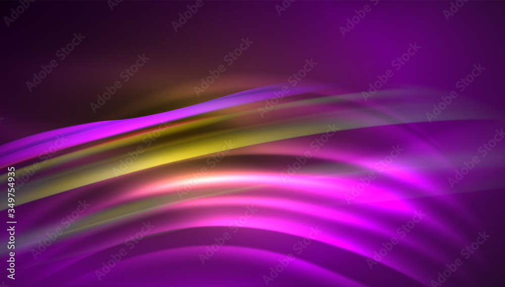 Fluid wave lines background. Trendy abstract layout template for business or technology presentation, internet poster or web brochure cover, wallpaper