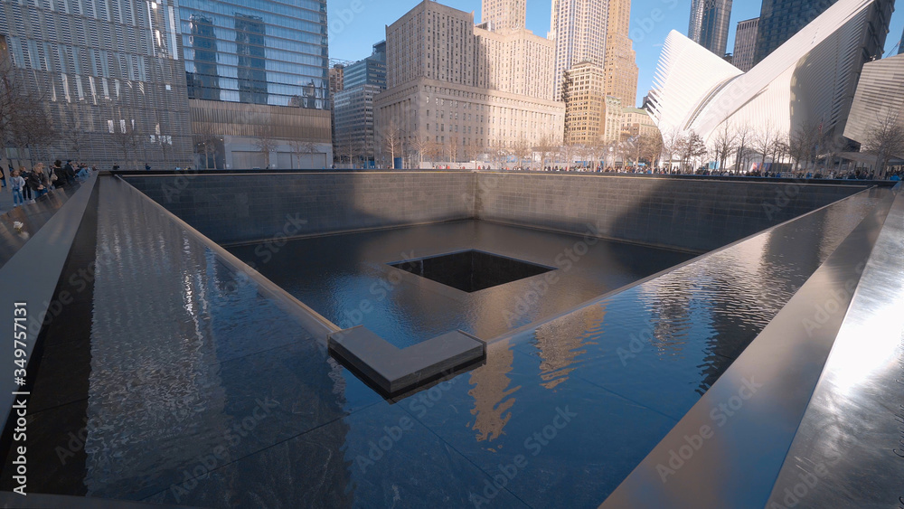 9-11 Memorial fountains at World Trade Center Manhattan New York - NEW ...