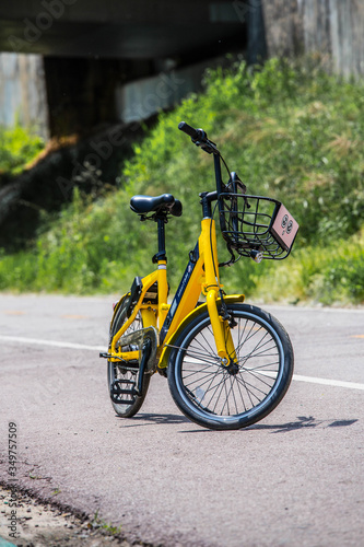 Yellow bike