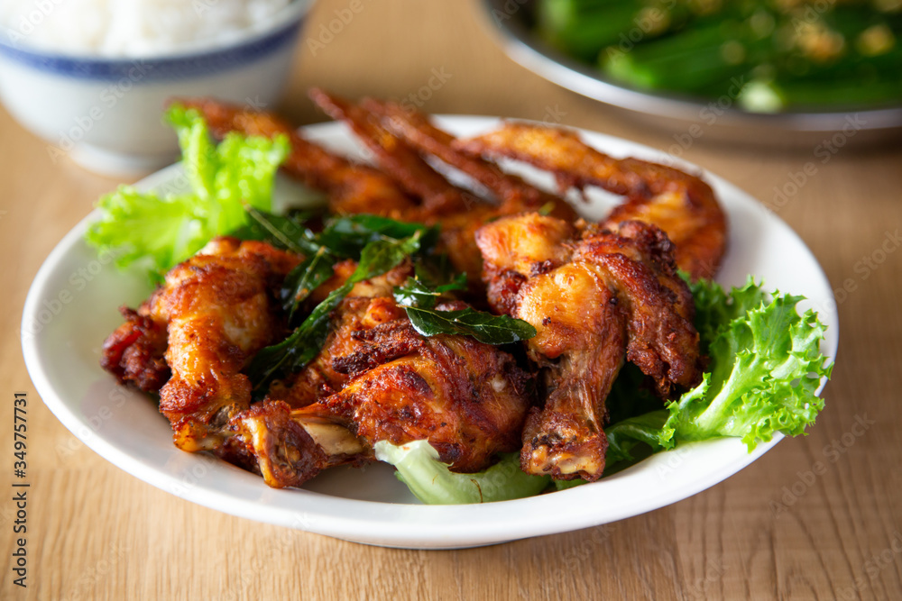 homemade of fried chicken wing homemade of fried chicken wing