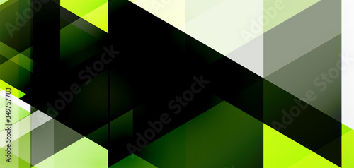 Geometric abstract background, mosaic triangle and hexagon shapes. Trendy abstract layout template for business or technology presentation, internet poster or web brochure cover, wallpaper
