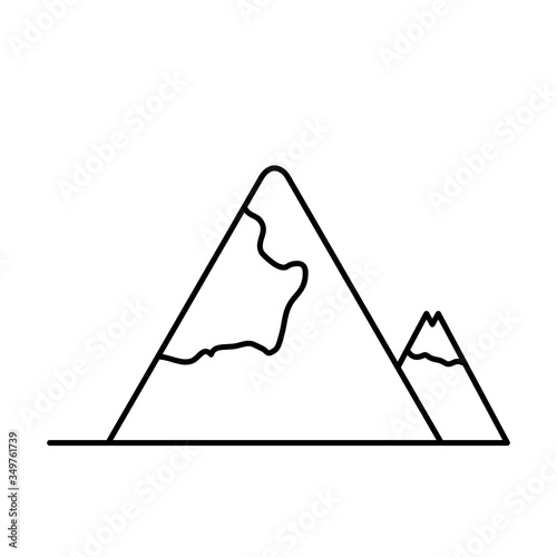 Mountain Icon Design Vector Template