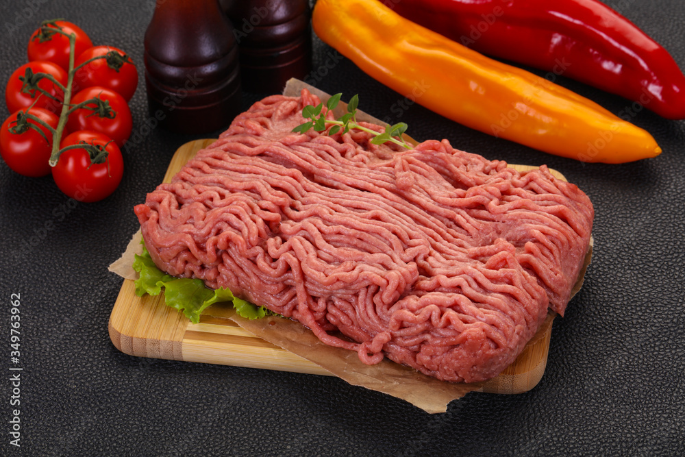 Raw turkey minced meat Raw turkey minced meat