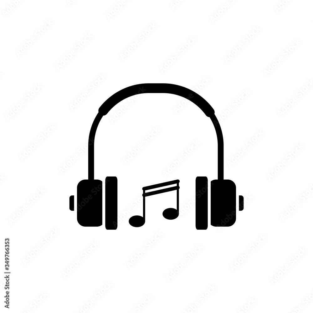 Earphone Icon Design Vector Template Earphone Icon Design Vector Template