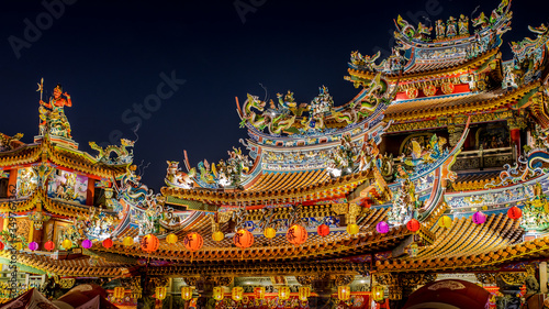 Ciyou Temple in Taipei Taiwan. Citou Temple is a folk temple constructed in 1754