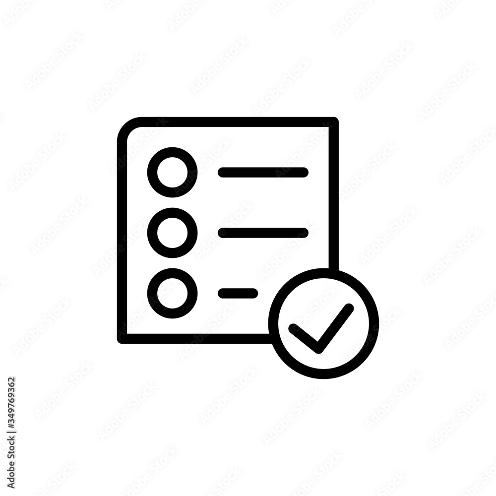 checklist line icon checklist line icon