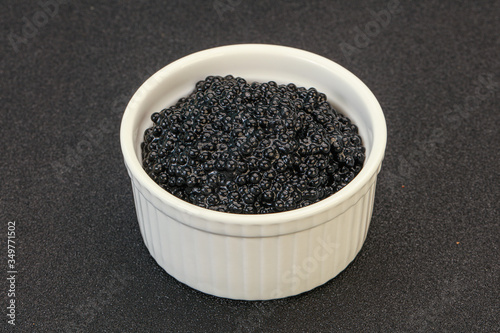 Luxury strugeon fish black caviar